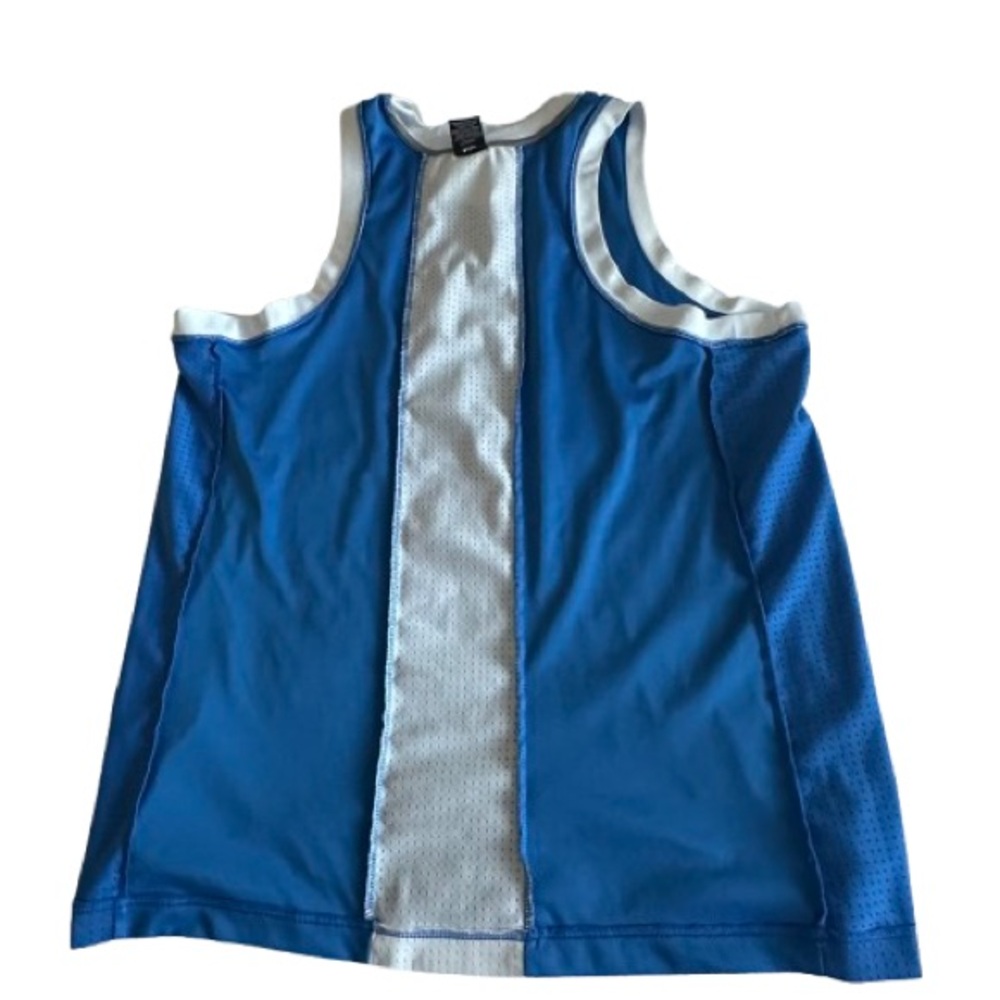 Pro Player Man's XL Blue and White Wicking Pullover Athletic Sporty Tank Top - Picture 6 of 13